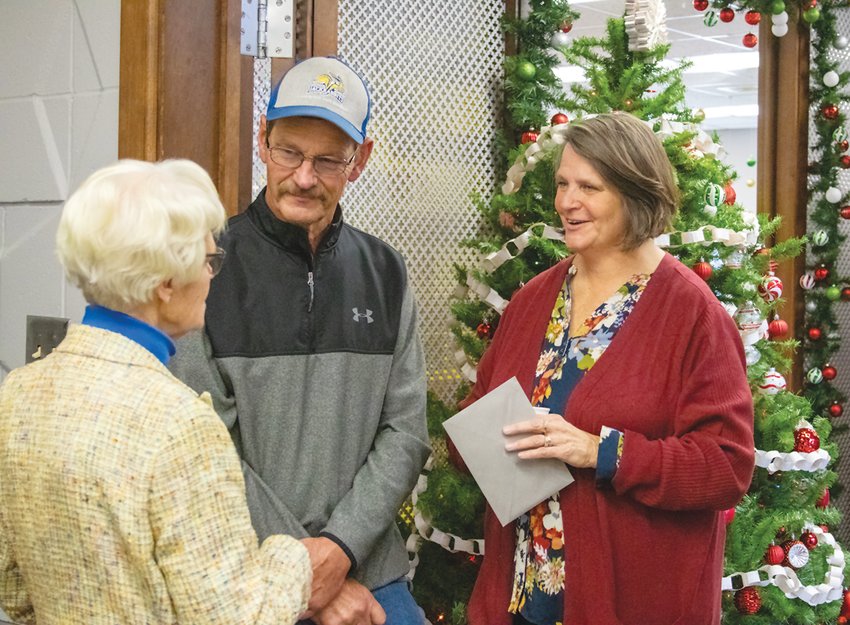 Sharon Kastanek and her husband Mike, spent Dec. 16 looking back on and remembering the changes Kastanek brought to the library during her tenure as director.