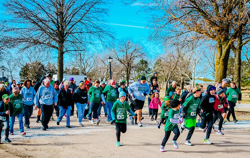 The Annual Shamrock Shuffle draws a crowd rain or shine in Wilber. This year's race will be held on Mar. 18 at the Legion Park. Pre-registration is encouraged.
