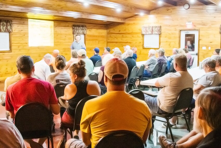 The Friend Community Building held over 75 landowners on Aug. 21 to listen to the Saline County Wind Association presentation. Those landowners in the TransAlta footprint were invited to attend.