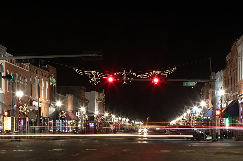 Downtown Crete is abuzz with activity and its light poles glow with Christmas spirit Dec.2.