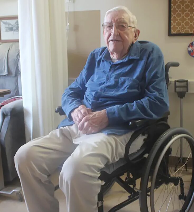 Herb Rehm reflects on overcoming life’s challenges at the Wilber Care Center.