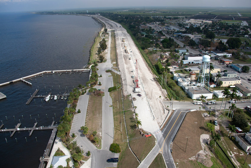 PAHOKEE -- The seepage wall within the Herbert Hoover Dike was completed in 2012.