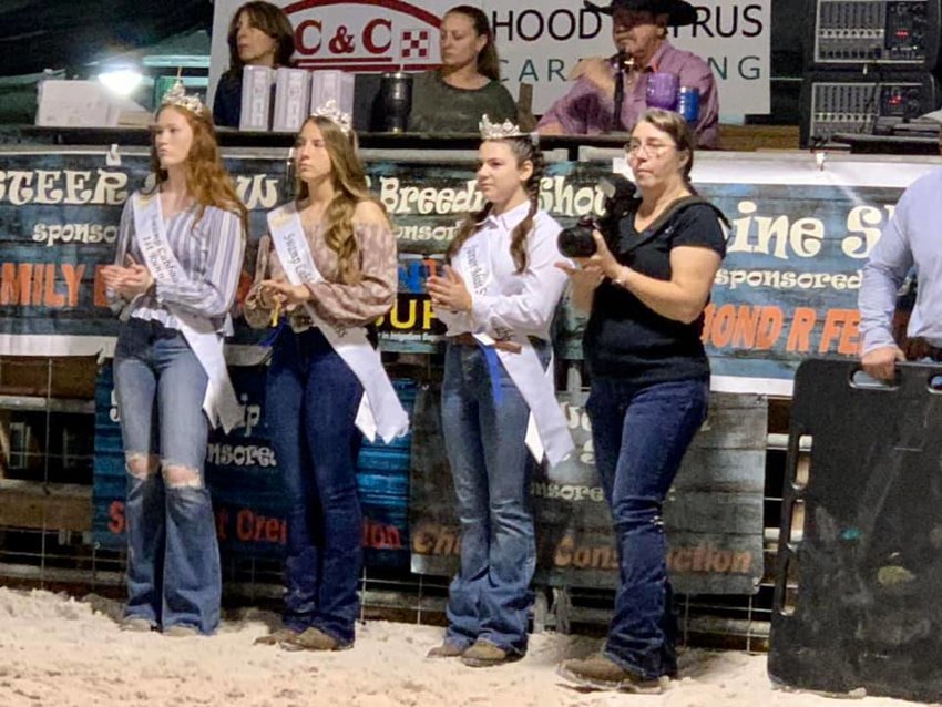 LABELLE -- Swamp Cabbage Festival royalty was at the LaBelle Youth Livestock Show last week to cheer for the contestants and help hand out the awards.