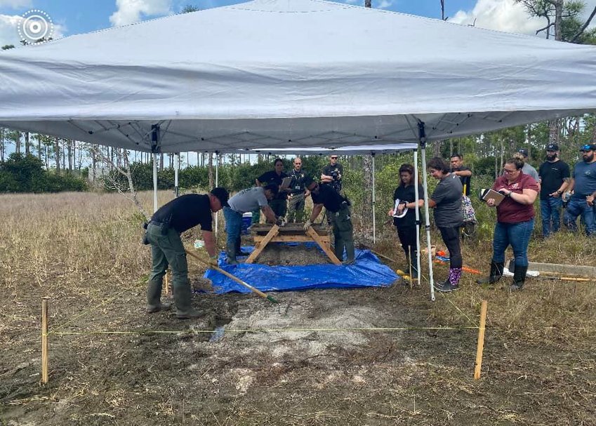 MARTIN COUNTY -- A shallow grave with human remains was found on the Hungryland Preserve on Friday.