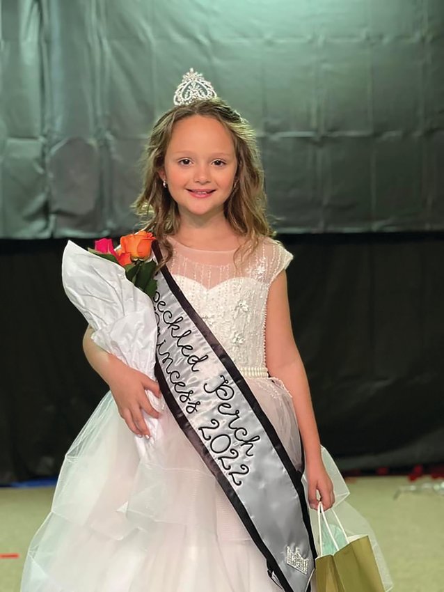Kenli Whipple was crowned Speckled Perch Princess at the 2022 Speckled Perch Pageant.