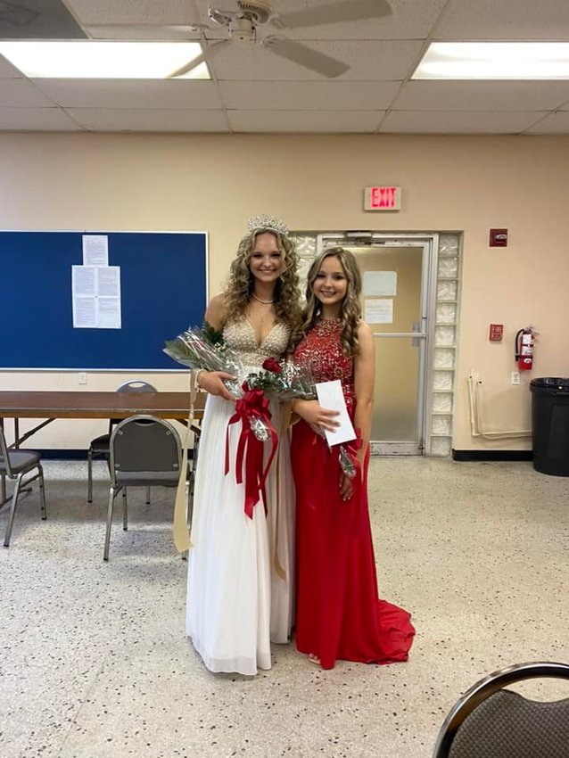 Joy (left) and Taylor Whipple competed for the title of Miss American Legion this year.