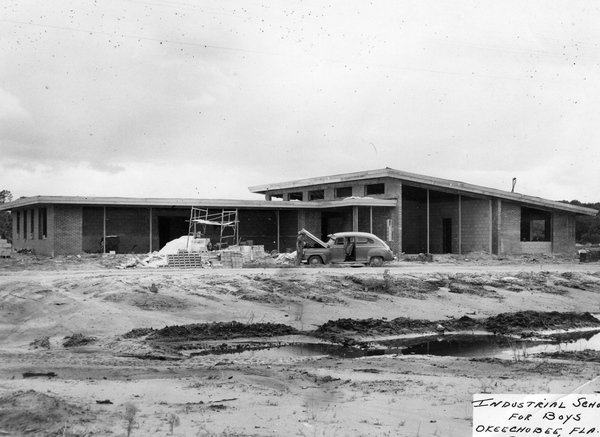 Early construction on the School for Boys in Okeechobee