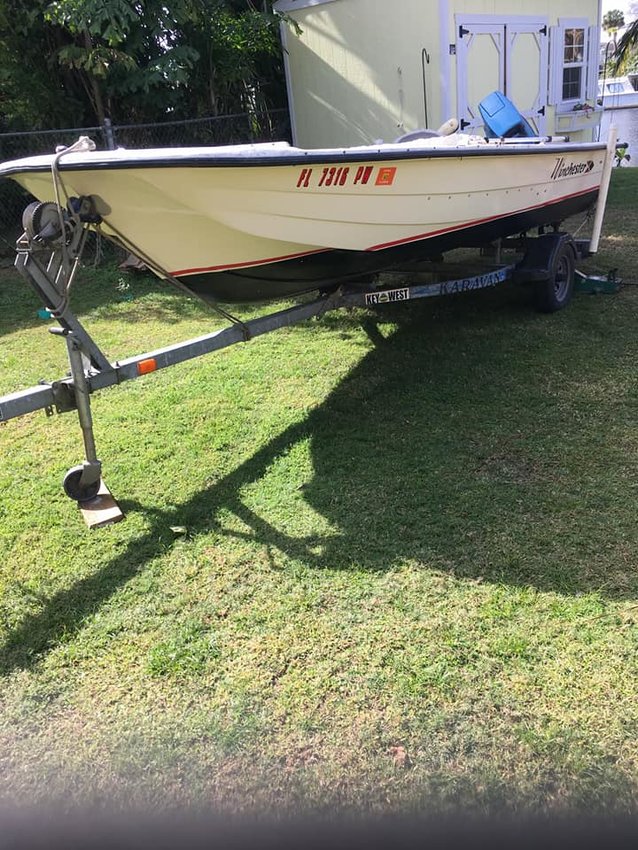 The owner of this boat is offering a $500 reward for information leading to its return.