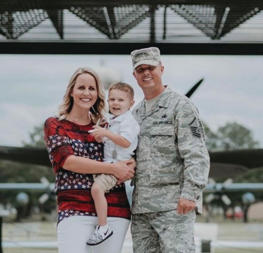 Veteran Scott Mixon, his wife Carlee and son Colton live in Titusville now, where he still works as an aircraft mechanic.