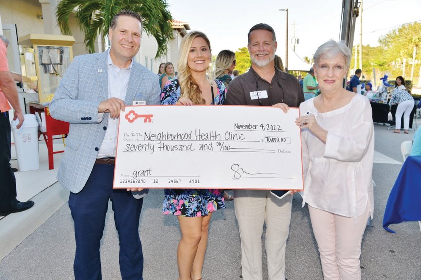 Neighborhood Health Clinic was awarded a $70,000 KeyBank Foundation grant in support of the nonprofit organization’s ongoing efforts to meet the dental needs of Collier County’s uninsured workers.