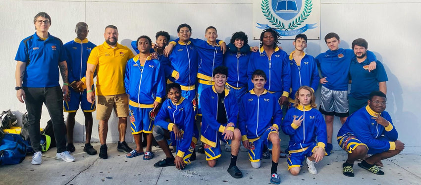The 2022 Clewiston High School wrestling team [Photo courtesy Clewiston Wrestling]