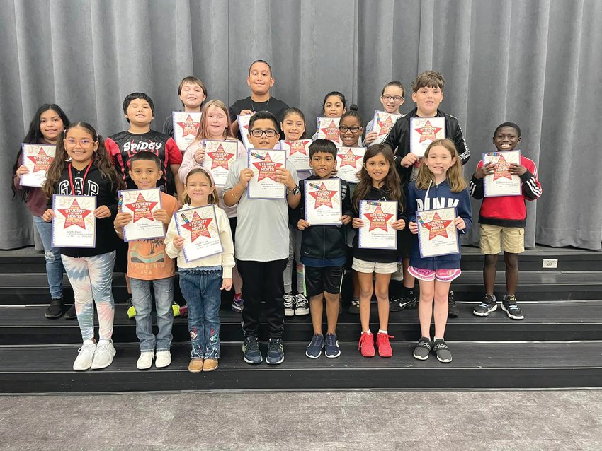 Country Oaks Elementary November Leaders of the Month in third through fifth grades. [Photo courtesy Country Oaks Elementary]