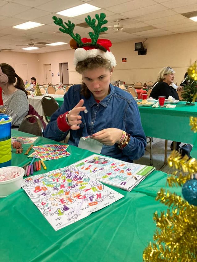 The Social Butterflies enjoyed a Christmas party on Dec. 19 at the American Legion.