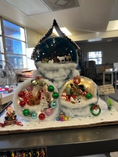 Second place went to the snow globes created by Central Elementary Kitchen staff.