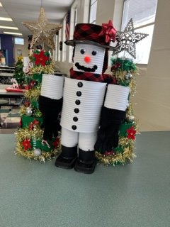 Freshman Campus entered their cute little snowman that came with his own personal Christmas trees.  Thanks for playing, OFC!