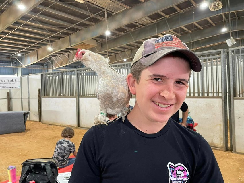 OKEECHOBEE — Rocco Cohen is a 14-year-old 4-H competitor at the county fair each year. He takes his work with his livestock very seriously. Rocco has been showing chickens for four years and this is his fifth year in 4-H.  He is a member of Bacon Bunch, County Council and Sharpshooters.