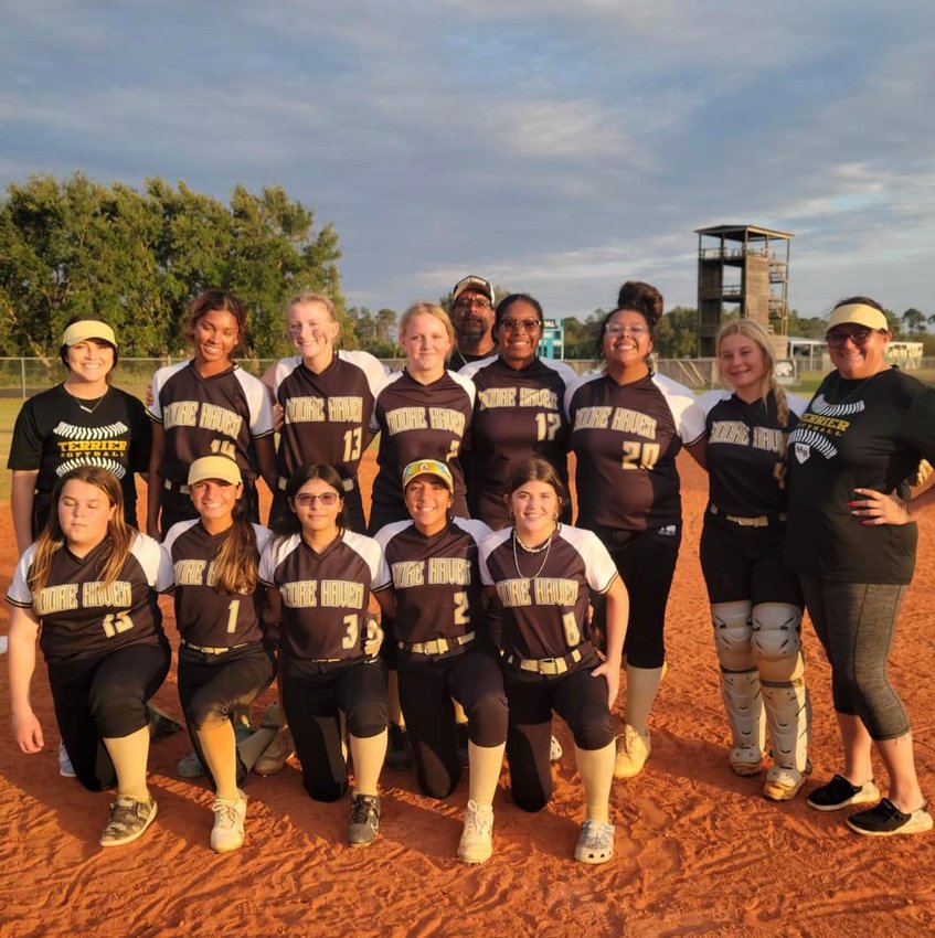 The Lady Terriers are currently ranked third in their district. [Photo courtesy Moore Haven Athletics/Lake Okeechobee News]