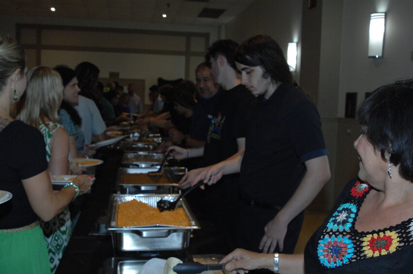 The Our Village event included a delicious buffet dinner cooked by Our Village volunteers.