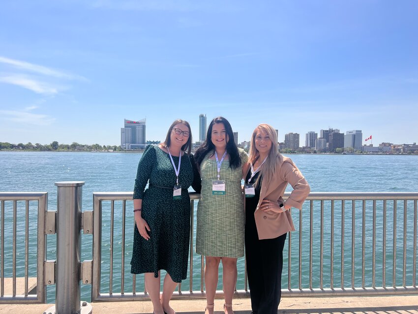 Amber Barr, Paulina Magaña, and Noemi Y. Perez at the Forum National Conference in Detroit