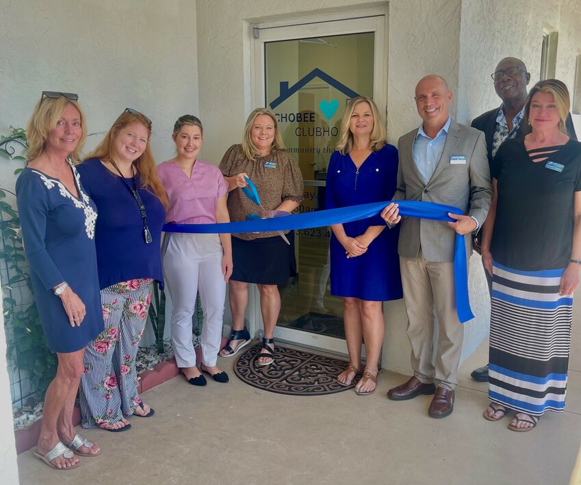 Chobee Clubhouse's ribbon cutting ceremony on June 1. [Photo courtesy of Chobee Clubhouse/Lake Okeechobee News]