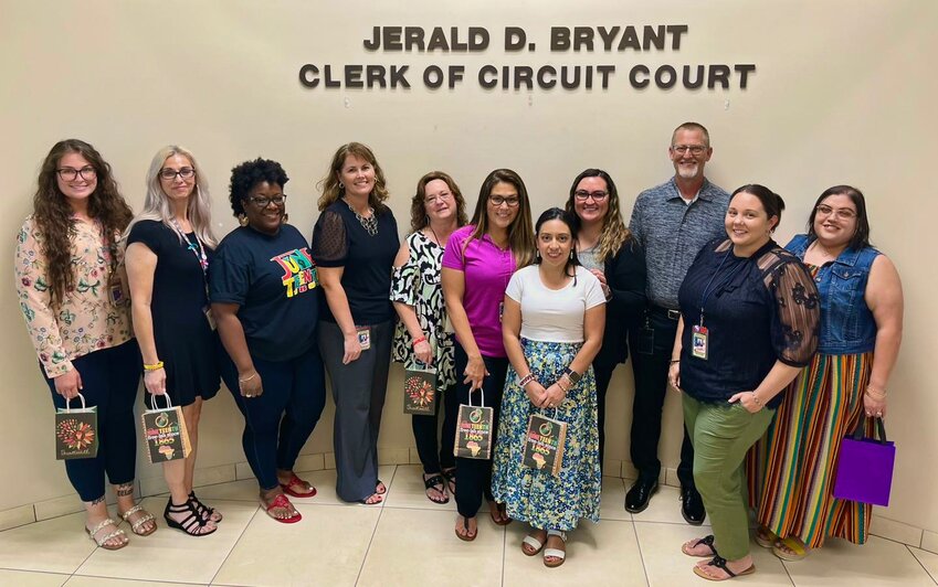 With the help of a small dedicated team, the Okeechobee County Clerk of Circuit Court & Comptroller’s office spent this last week bringing awareness to Juneteenth and the emancipation of formerly enslaved people in the US. Pictured are the winners of various Juneteenth activities