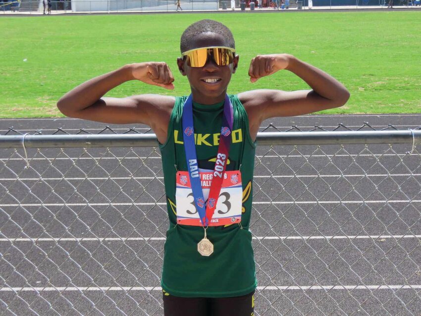 Ja"Quan Bentley Jr. wears his signature sunglasses every time he wins a competition.