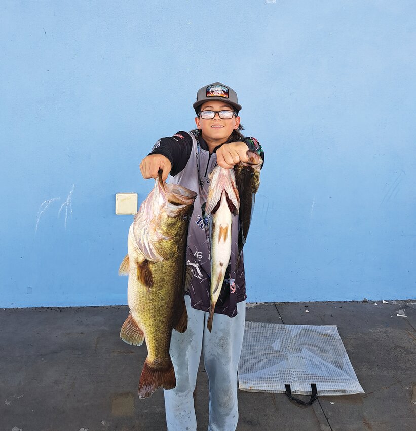 Derrik Steinmetz placed first in the 9-13 age group with 10.24 lbs. and a Big Fish of 6.97 lbs.
