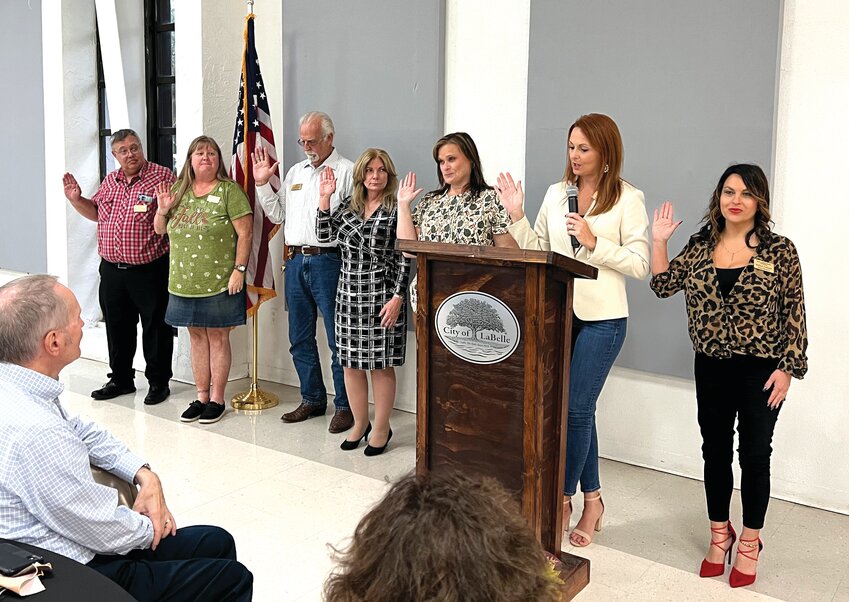 LABELLE -- Newly elected (or re-elected) Chamber of Commerce Directors were sworn in during the 2023 Membership Banquet on Oct. 2.