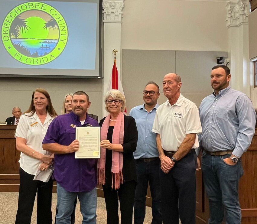 OKEECHOBEE -- Treasure Coast Builders Association requested the Okeechobee County Commission issue a Proclamation designating the month of October 2023 as Careers in Construction Month in Okeechobee County.