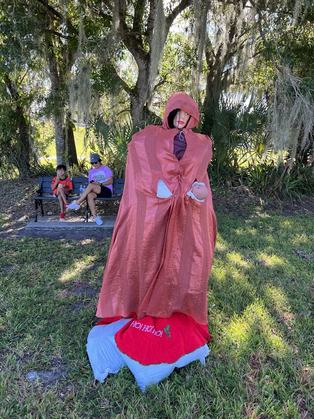 LABELLE -- The theme for this year's Scarecrows on the Wharf competition is famous couples from movies or television. [Photo by Katrina Elsken/Lake Okeechobee News]