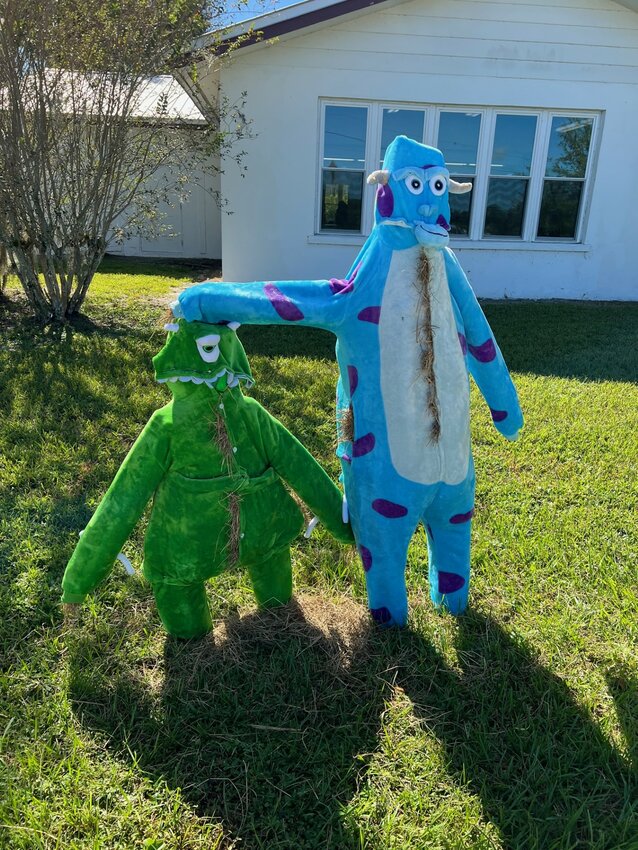 LABELLE -- Monsters Inc. scarecrows are in the competition. [Photo by Katrina Elsken/Caloosa Belle]