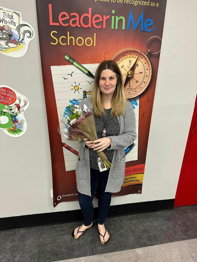 LABELLE -- Congratulations to Elizabeth Hogan for being named the 2023-24 Support Person of the Year for Upthegrove Elementary School. [Photo courtesy Upthegrove Elementary School]