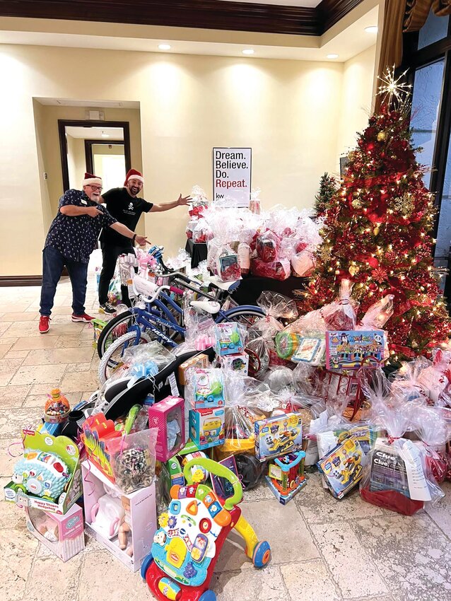 Keller Williams collected toys for 120 children in foster care. (Photo courtesy CCKids)