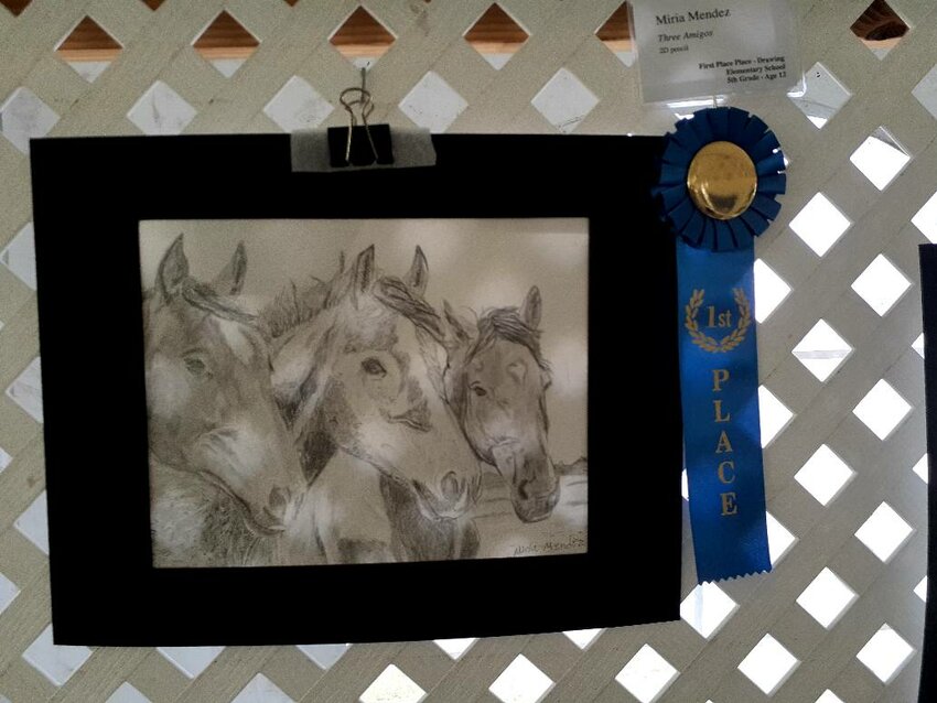 Miria Mendez took home this award for her entry into last year's art festival. At the time, she was 13 years old.