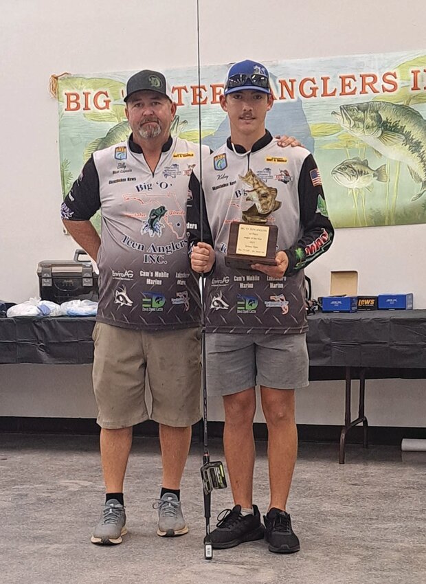 Kobey Hare was awarded Angler of the Year for the 14-19 age group at the banquet in December of 2023.