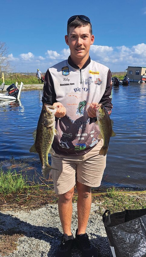 Kobey Hare placed third for the 14-19 age group in the January tournament with a weight of 3.4 lbs.