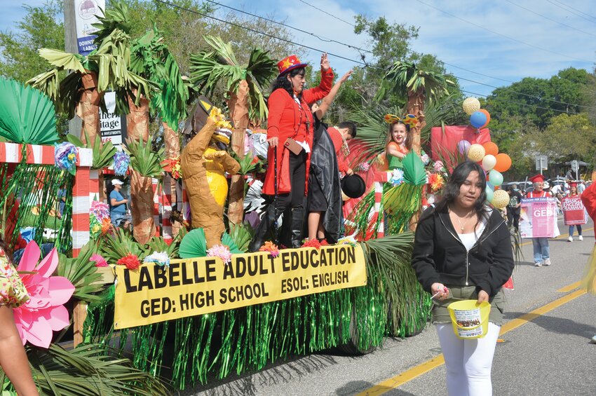 LABELLE -- The Adult Education program participated in the 2024 Swamp Cabbage Festival Parade. [Photo by Katrina Elsken/Caloosa Belle Independent]