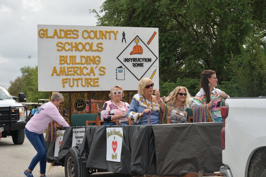 MOORE HAVEN -- Glades County Schools participated in the 2024 Chalo Nitka Festival Parade. [Photo by Katrina Elsken./Lake Okeechobee News]