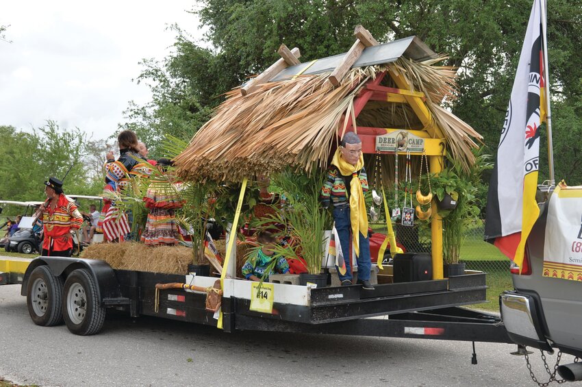 MOORE HAVEN -- The Seminole Tribe participated in the 2024 Chalo Nitka Festival Parade. [Photo by Katrina Elsken/Lake Okeechobee News]