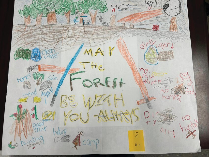 Judah Szentmartoni won first place in the poster contest for grades Kindergarten and First. [Courtesy photo]