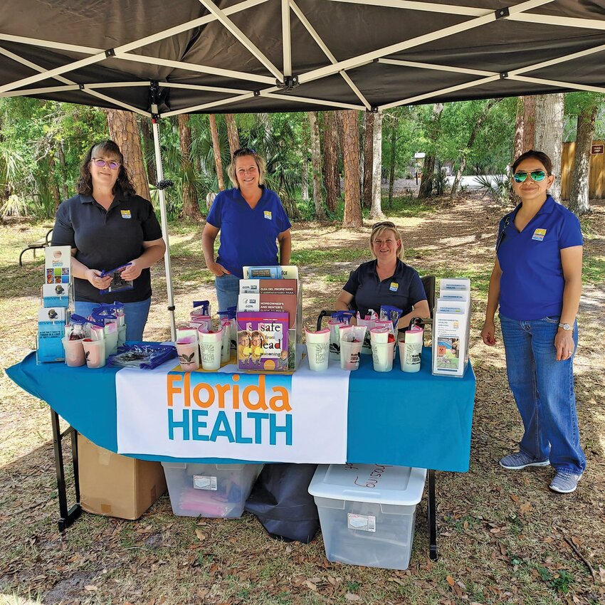 The Florida Department of Health booth at the Earth Day Festival in April 2023.