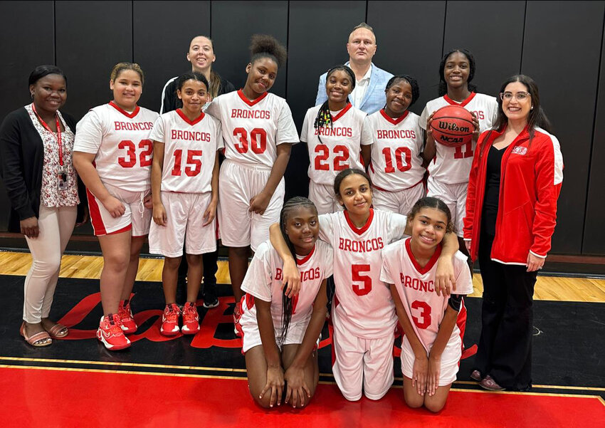The LMS girls basketball team has put together two back-to-back undefeated seasons. [Photo courtesy LMS]