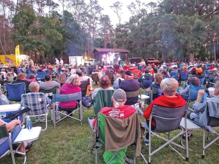 March 2018 photo of the California Toe Jam Concert. [Photo courtesy Highlands Hammock State Park]
