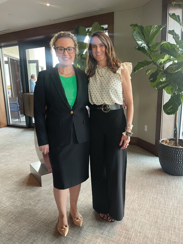 Melinda Wherrell (right) is pictured with Senator Erin Grall..[Photo courtesy Melinda Wherrell]