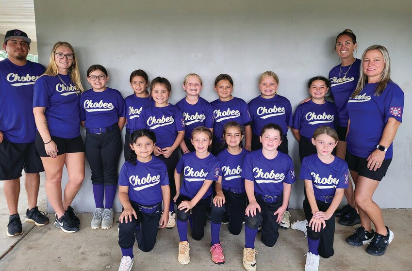 The 8U Chobee Darlings softball team will be representing Okeechobee and the state of Florida in Virgina at the end of July. [Photo courtesy OCRA]