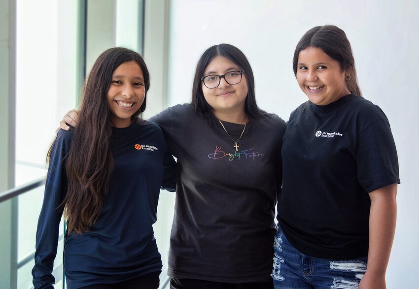 Immokalee Foundation Middle School Program students Danica P, Karen O and Nathalie C