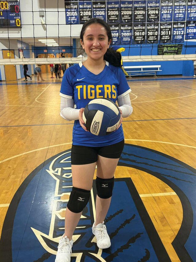 Clewison junior varsity player Kamila Vallejo. [Photo courtesy CHS Volleyball]