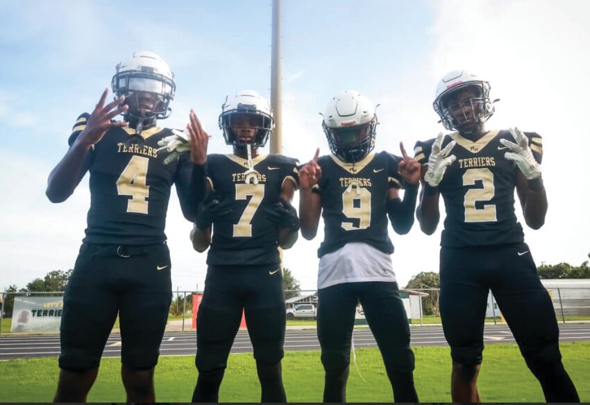 Charvorious Higgins, Willie Fitzgerald, Jer’zavian Pope, and Marques Durham. [Photo courtesy Eman Hendrix]