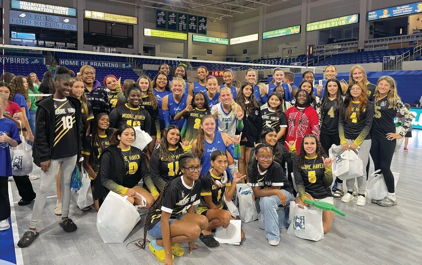 Members of the Moore Haven volleyball program got the chance to watch a game at Florida Gulf Coast University. [Photo courtesy Moore Haven Athletics]