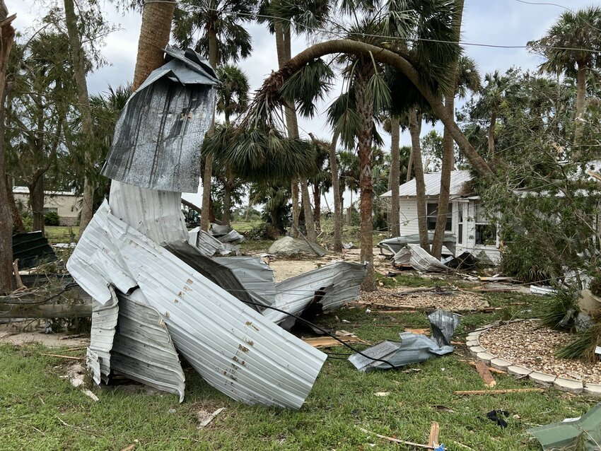 Lakeport tornado damage Oct. 10, 2024 [Photo by Katrina Elsken/Lake Okeechobee News}